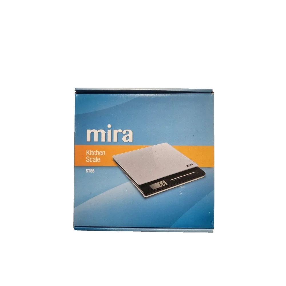 MIRA 11 lb Digital Food Scale - Glass Platform with Multi-Unit Measurement